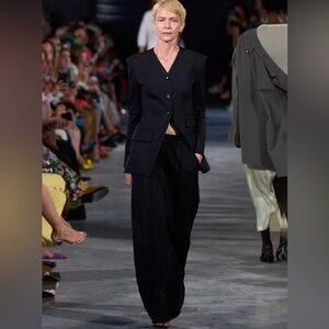 Tibi Compact Ultra Stretch Knit Fitted Blazer